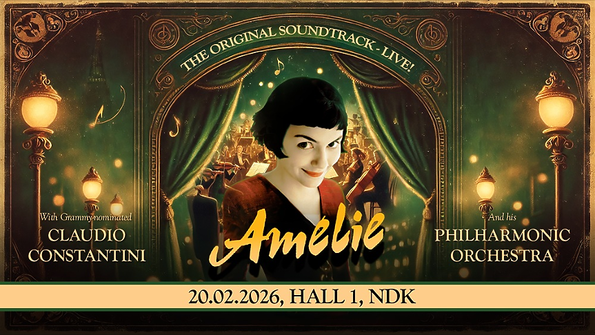Феноменът „AMÉLIE“ ще оживее в София в изпълнение на носителя на „Грами“ Клаудио Константини