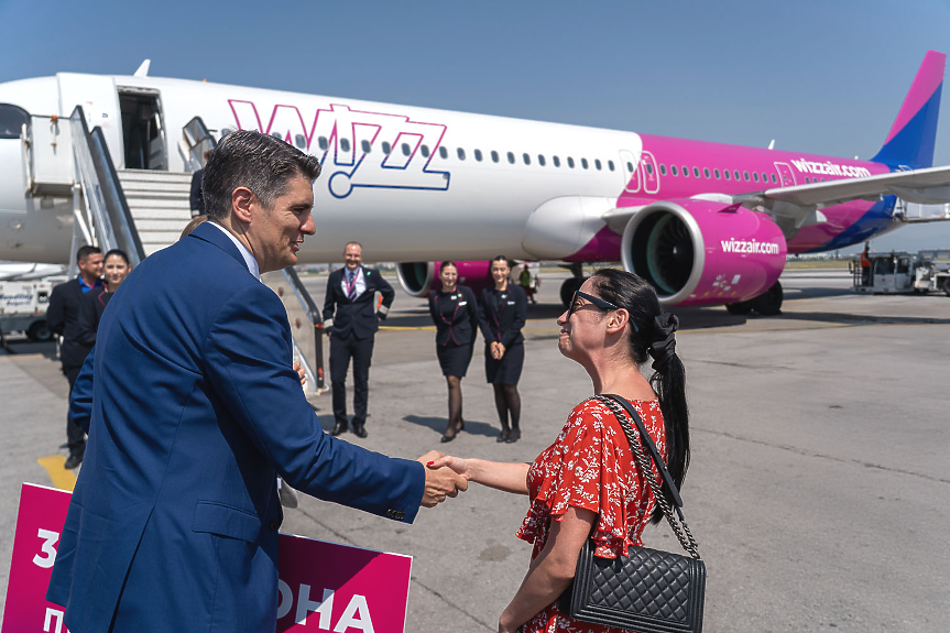Wizz Air празнува 30 милиона пътници в България