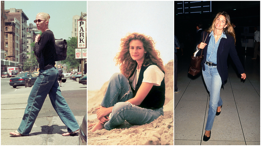 Вечна класика: как да носиш дънки тип „цигара“ като момиче от 90-те