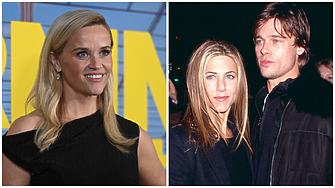 Рийз Уидърспуун с рядък коментар за връзката на Дженифър Анистън и Брад Пит 