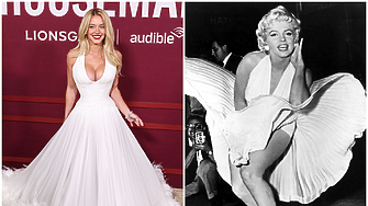 Като Мерилин Монро: Сидни Суини засия на червения килим в смела бяла рокля 