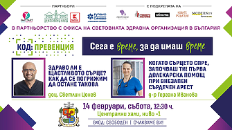 КОД: Превенция през февруари: Здраво ли е щастливото сърце и как д а се погрижим да остане такова?