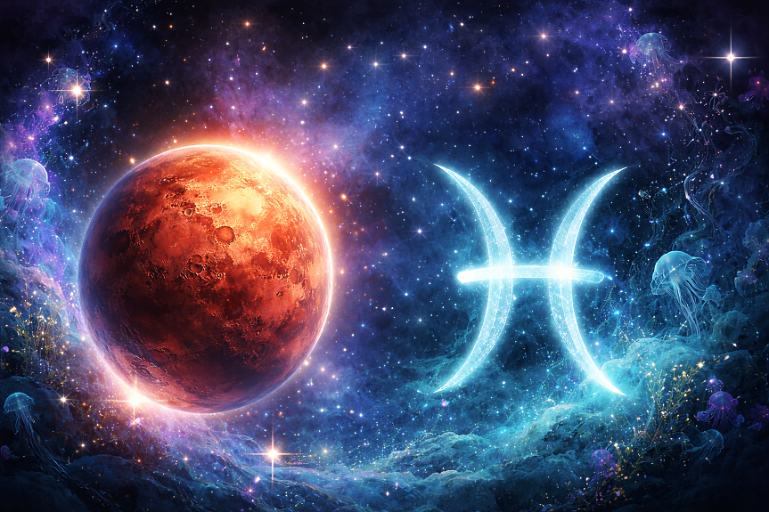 Марс в Риби: Време е за тиха революция и следване на желанията на душата