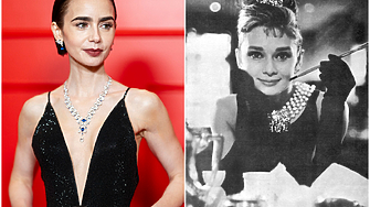 Лили Колинс ще играе Одри Хепбърн в нов филм, вдъхновен от „Закуска в Тифани“ 