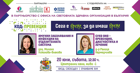 КОД: Превенция през юни – грижа за здравето през летния сезон: превенция на уринарните инфекции и синдрома на сухото око